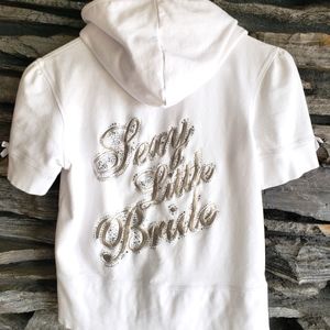 Victoria's Secret Sexy Little Bride sparkle hoodie